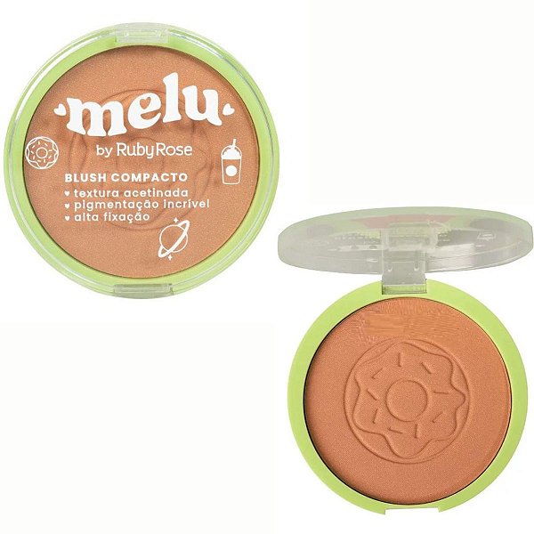 Blush Compacto Melu By Ruby Rose Caramel Rr-871/4 10g