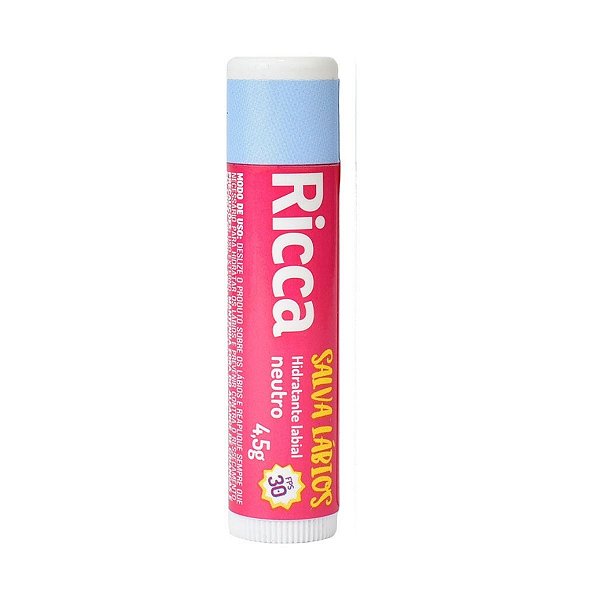 Hidratante Labial Ricca Belliz Salva Lábios Neutro Cod.2200