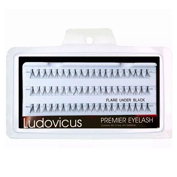 Cílios Tufinhos Ludovicus Premier Eyelash Flare Under Black