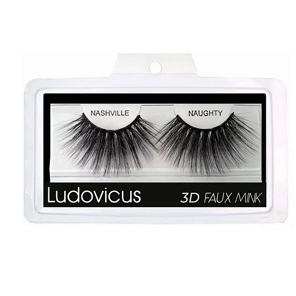 Cílios Postiços 3d Ludovicus Faux Mink Nashville Naughty