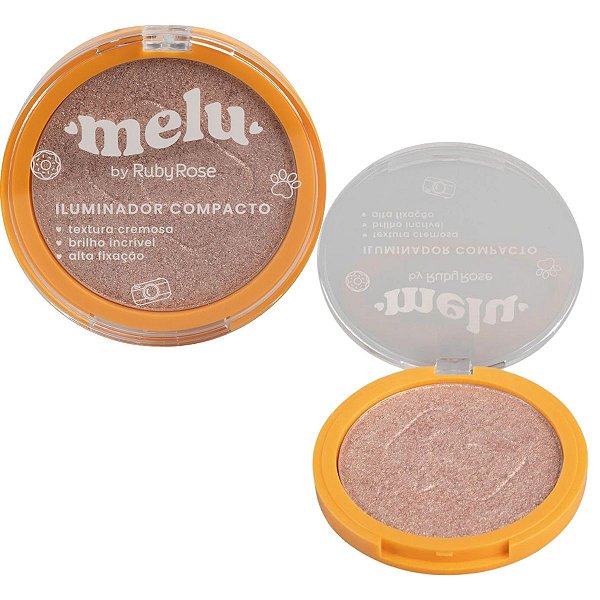 Iluminador Compacto Melu By Ruby Rose Cor 03 Hb-f862/3 12,2g
