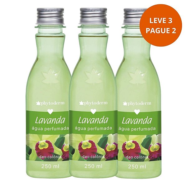 Água Perfumada Deo Colônia Phytoderm Leve 3 Pague 2 Lavanda 250ml
