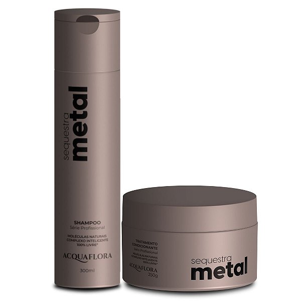 Kit Acquaflora Sequestra Metal: Shampoo e Tratamento 250g