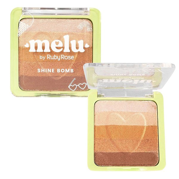 Iluminador Melu By Ruby Rose Shine Bomb 02 Apple Pie 7,5g