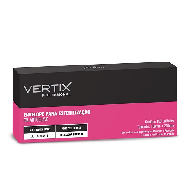 Envelope Para Esterilização Vertix Belliz 100 X 230mm C/100 Un Cod.3176