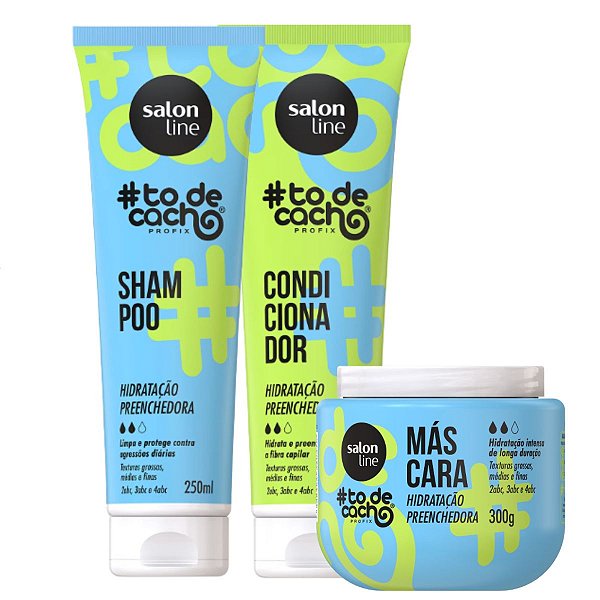 Kit Salon Line #todecacho Hidratação Preenchedora C/3