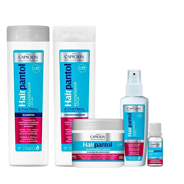 Kit Capicilin Hairpantol Regenerador Capilar C/5