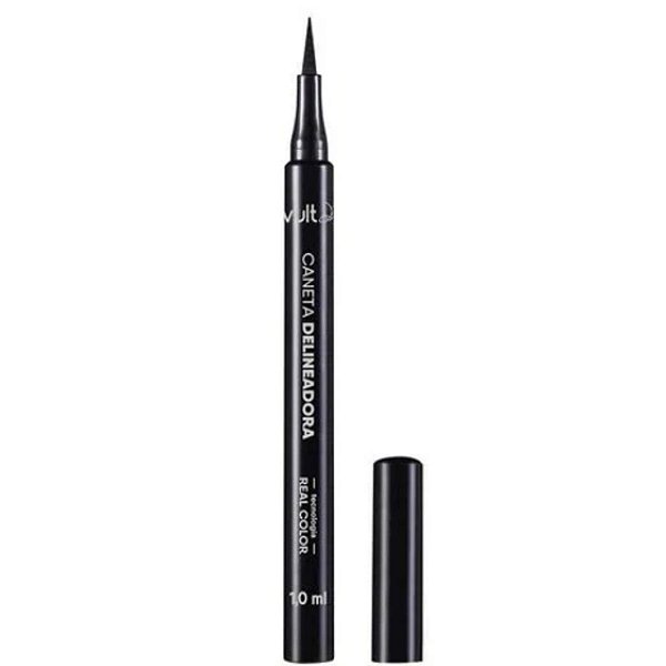 Caneta Delineadora Vult Real Color Preta 1,0ml