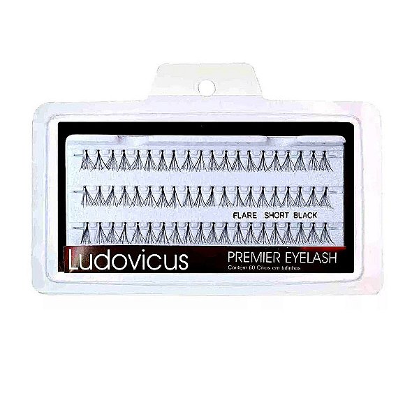 Cílios Tufinhos Ludovicus Premier Eyelash Flare Short Black