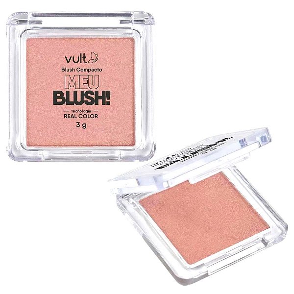Blush Compacto Meu Blush! Vult Real Color Rosa Matte 3g