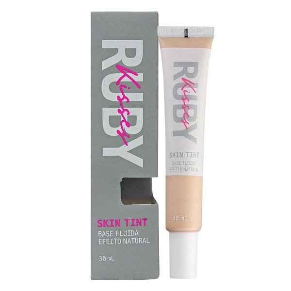 Base Fluida Ruby Kisses Skin Tint Efeito Natural 105 30ml