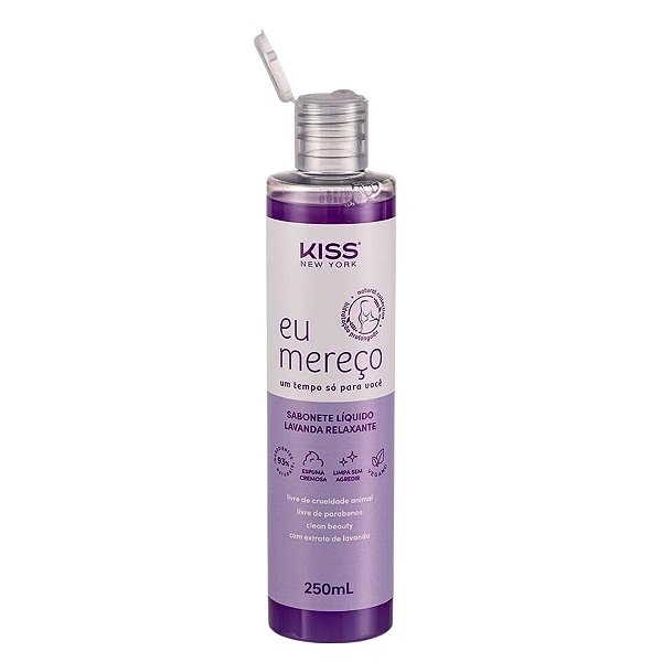 Sabonete Líquido Lavanda Relaxante Kiss New York Eu Mereço 250ml