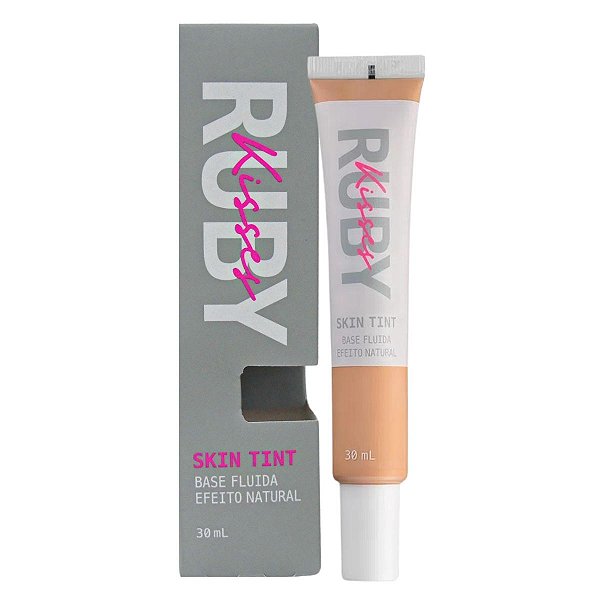 Base Fluida Ruby Kisses Skin Tint Efeito Natural 130 30ml
