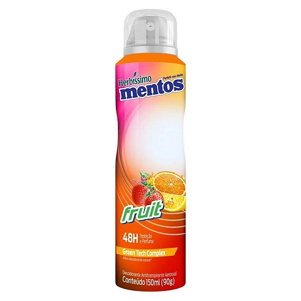 Desodorante Antitranspirante Aerossol Herbissimo Mentos Fruit 150ml