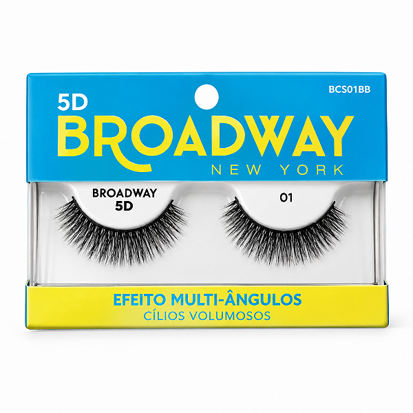 Cílios Postiços 5d Broadway Kiss New York 01 Bcs01bb