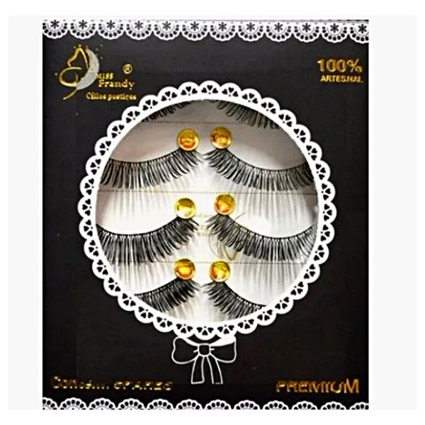 Cílios Postiços Miss Frandy Premium 5 Pares C160113