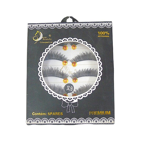 Cílios Postiços Miss Frandy Premium 5 Pares C15-0779