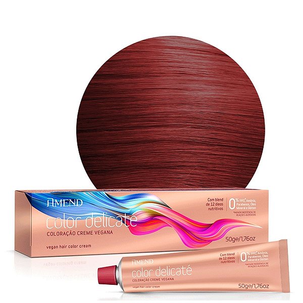 Coloração Vegana Amend Color Delicaté 0.6 Vermelho Intensificador 50g