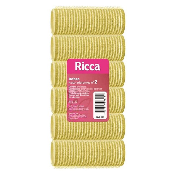 Bobes Autoaderentes Ricca Nº 2 Amarelo Cód.336