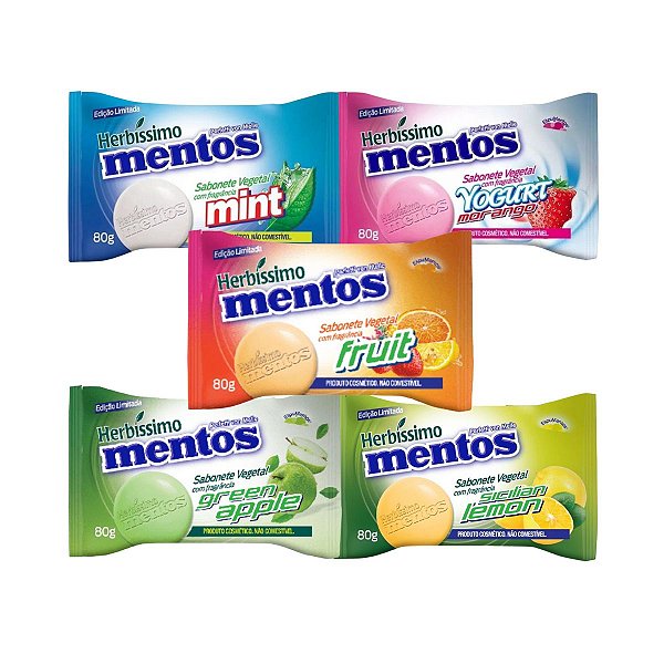 Kit Sabonete Vegetal Herbissimo Mentos 80g C/5