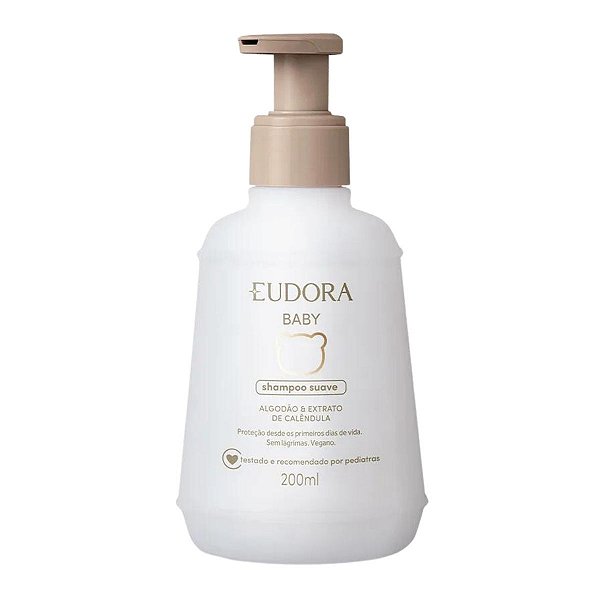 Shampoo Suave Eudora Baby Algodão & Extrato de Calêndula 200ml