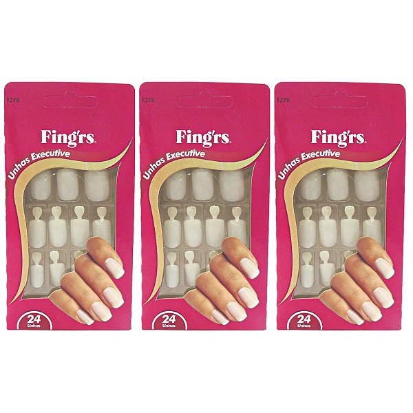 Kit Unhas Postiças Fing'rs Executive Ref. 1278 C/3