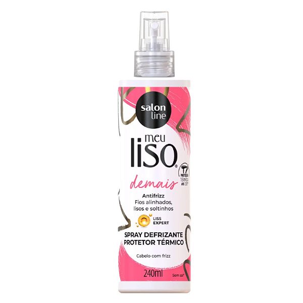 Spray Defrizante Salon Line Meu Liso Demais Protetor Térmico 240ml