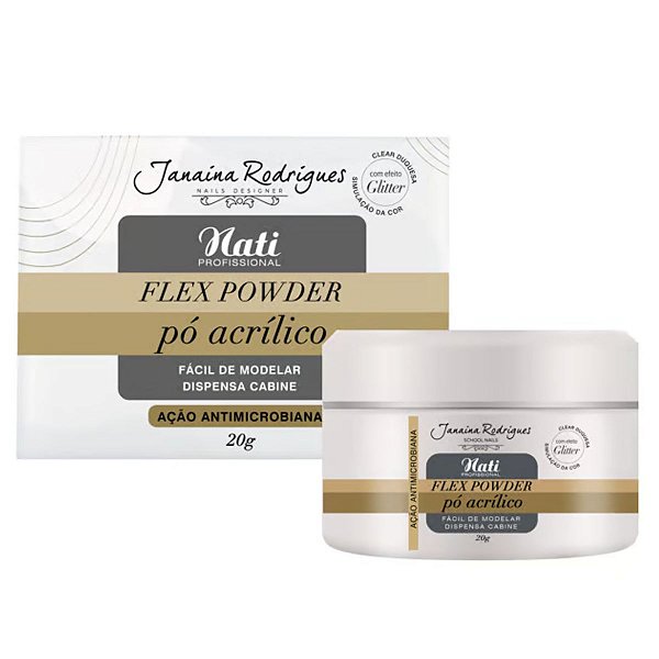Pó Acrílico Nati Flex Powder Janaina Rodrigues Clear Duquesa 20g