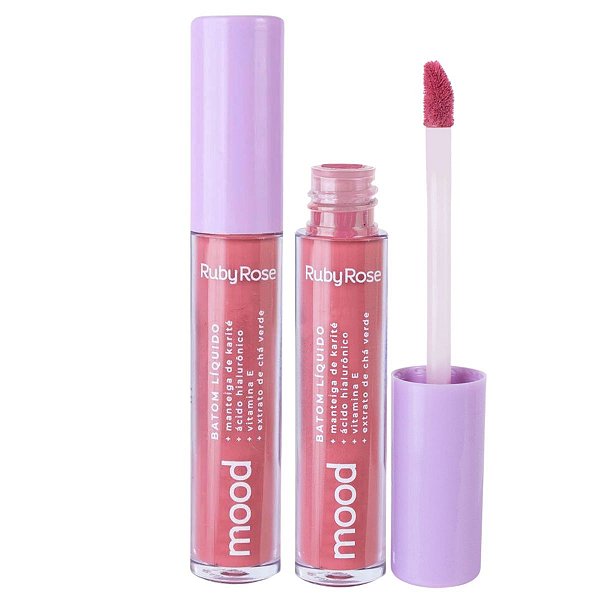 Batom Liquido Ruby Rose Mood Calm 07 3,2ml