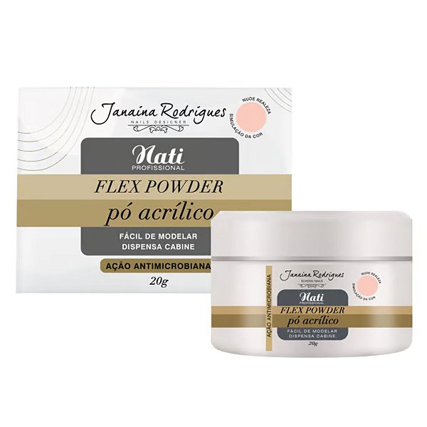 Pó Acrílico Nati Flex Powder Janaina Rodrigues Nude Realeza 20g