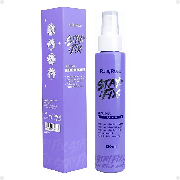 Bruma Efeito Matte Ruby Rose Stay Fix 120ml Hb-340