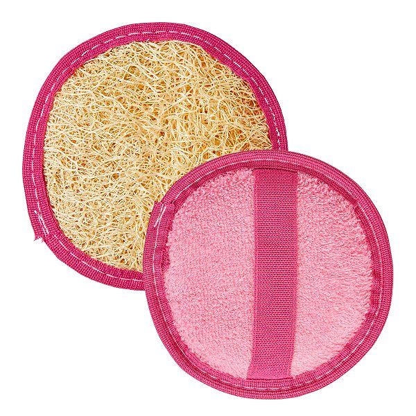 Bucha Vegetal Facial Ricca Redonda Rosa Cód.3425