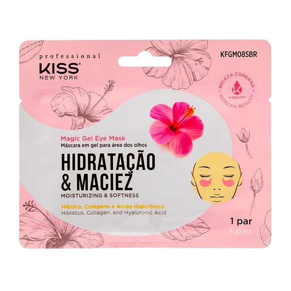 Máscara Para Área dos Olhos Kiss New York Hidratação e Maciez Kfgm08sbr