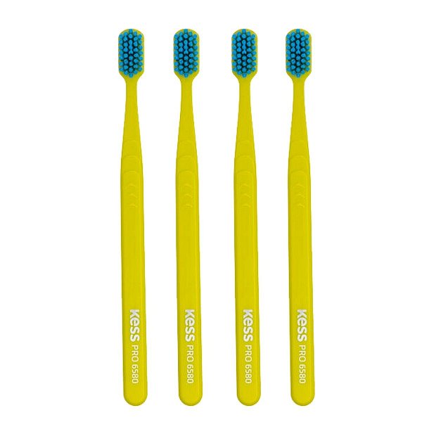 Kit Escova Dental Extra Macia Kess Pro Pocket Belliz Verde C/4
