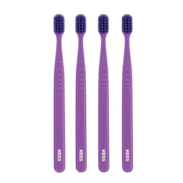 Kit Escova Dental Extra Macia Kess Pro Pocket Belliz Roxo C/4