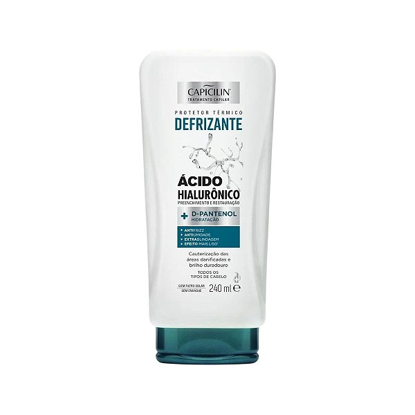 Defrizante Protetor Térmico Capicilin Ácido Hialurônico D-pantenol 240ml