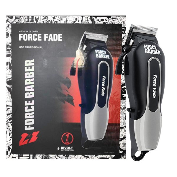 Máquina de Corte Mq Hair Force Fade Sem Fio Bivolt