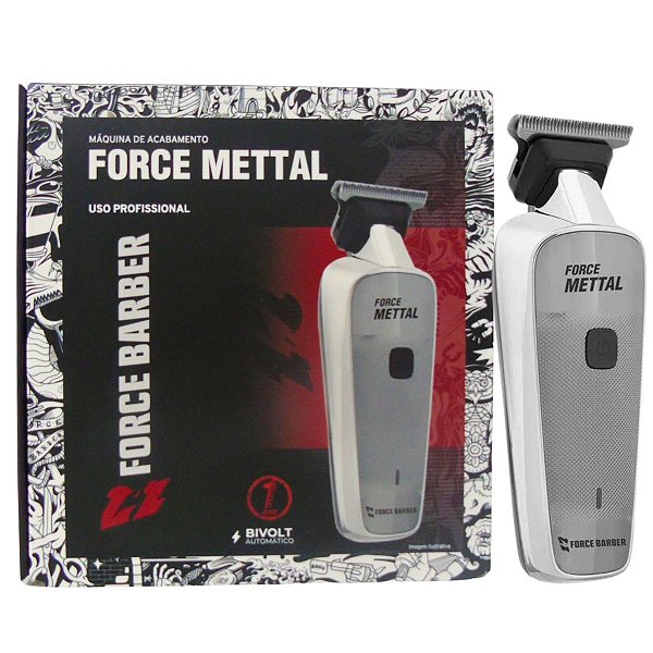 Máquina de Acabamento Mq Hair Force Mettal Sem Fio Bivolt