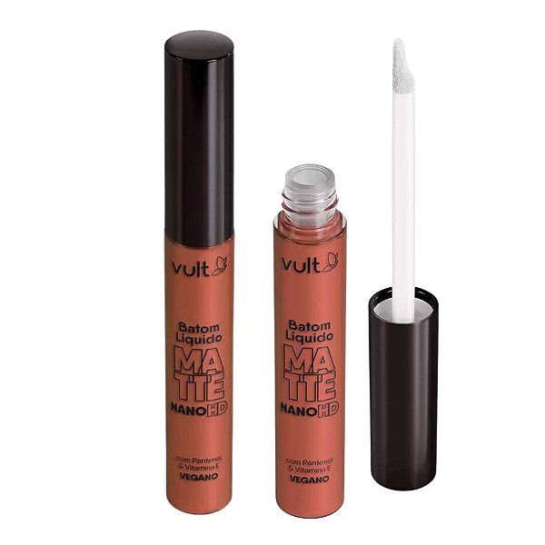Batom Líquido Vult Matte Real Color Castanho Claro 5ml