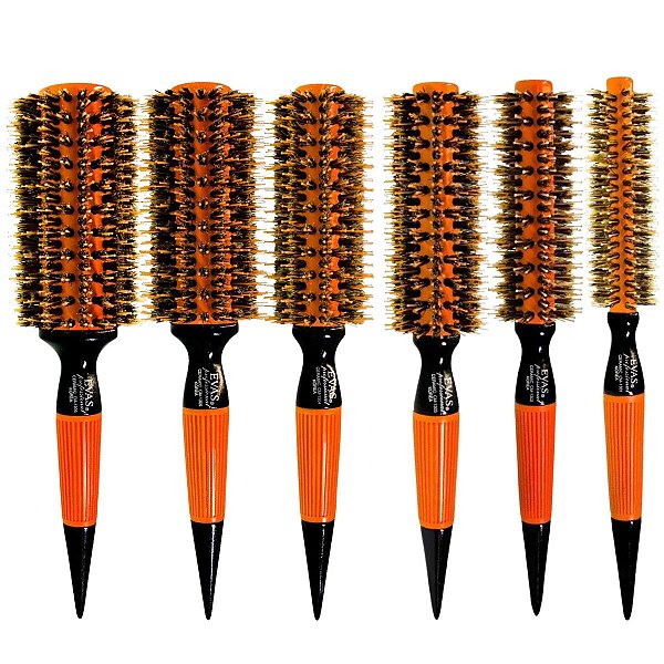 Kit Escova Evas Professional Laranja C/6