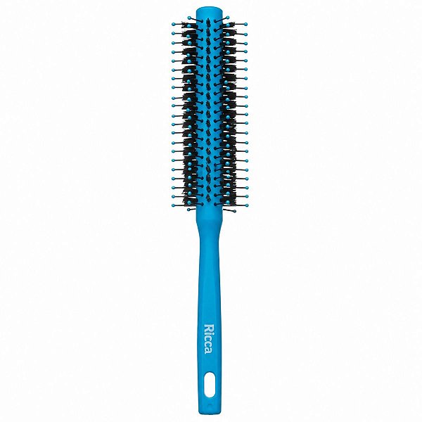 Escova Redonda Mista Ricca Azul Cod.183