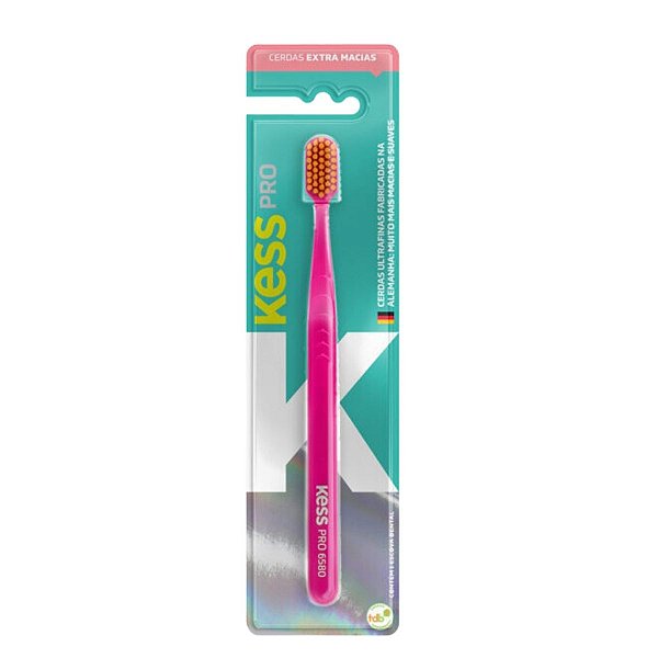 Escova Dental Extra Macia Kess Pro Pocket Belliz Rosa Cod.2097
