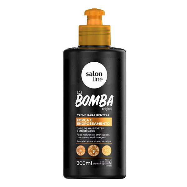 Creme Para Pentear Salon Line Sos Bomba Força e Engrossamento 300ml