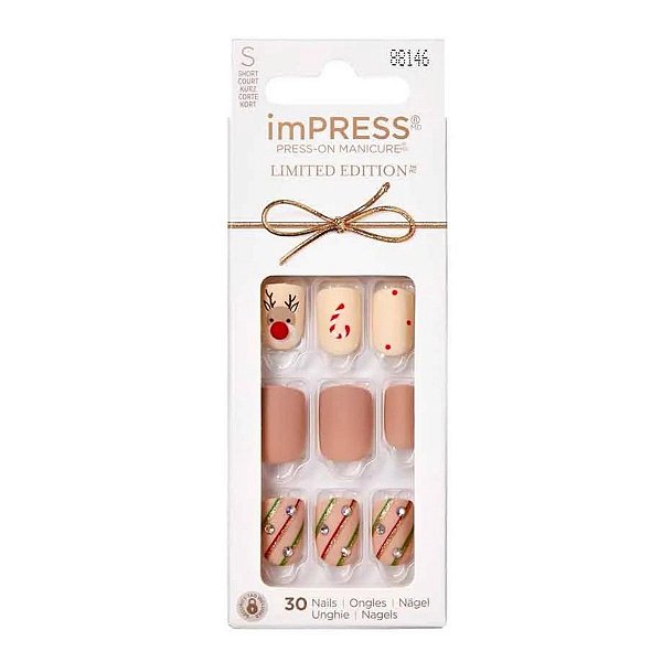Unhas Autocolantes Kiss Impress Make It Rein C/30 Im62x