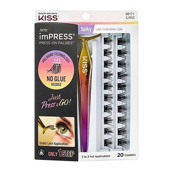 Cílios Autocolantes Kiss New York Impress Spiky Ilk03
