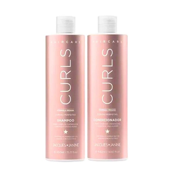 Shampoo + Condicionador Jacques Janine Hair Care Curls 440ml