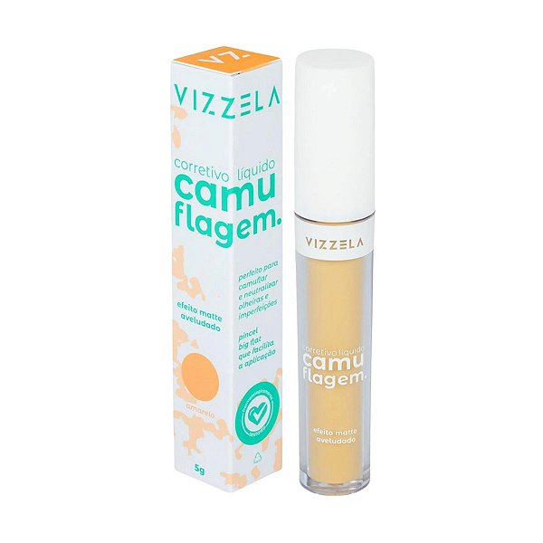 Corretivo Líquido Vizzela Camuflagem Amarelo 5g