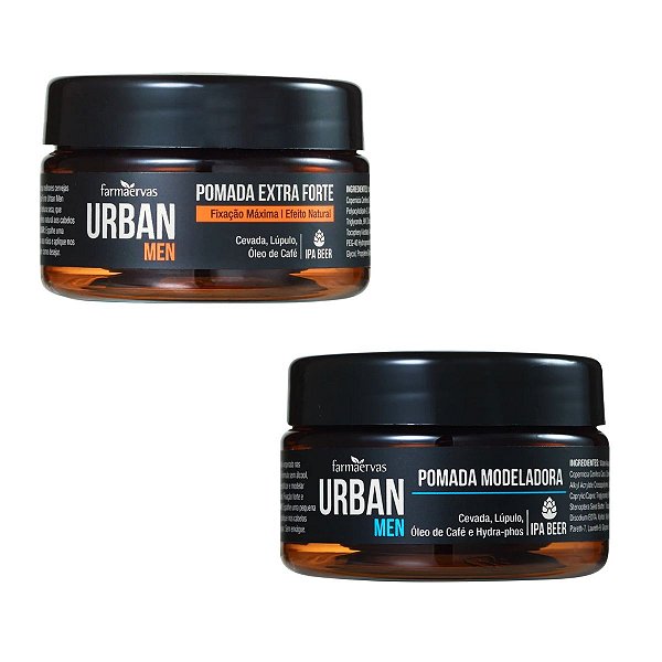 Kit Pomada Farmaervas Urban Men Extra Forte + Efeito Matte 50g C/2
