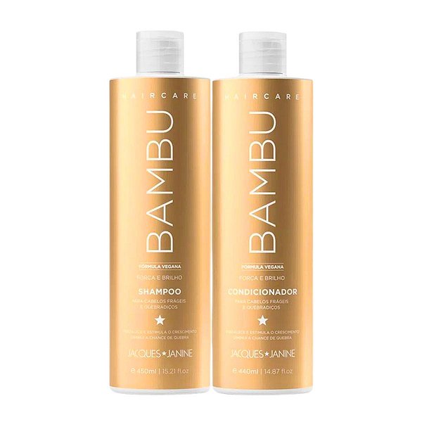 Shampoo + Condicionador Jacques Janine Hair Care Bambu 440ml