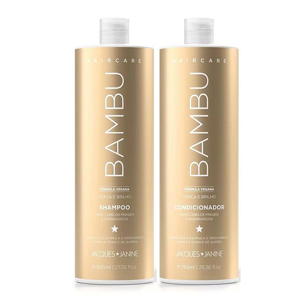 Shampoo + Condicionador Jacques Janine Hair Care Bambu 750ml